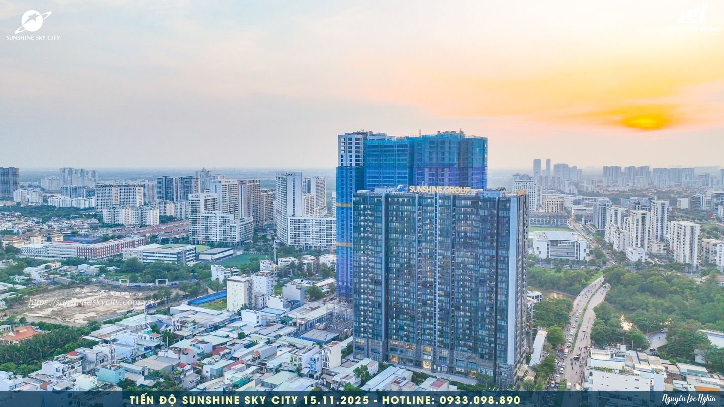 Tiến độ xây dựng Sunshine Sky City Quận 7 ngày 15/11/2025