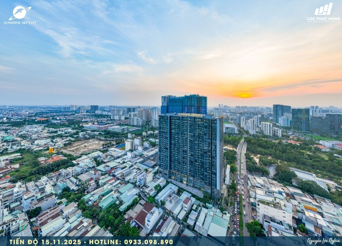 Tiến độ xây dựng Sunshine Sky City Quận 7 ngày 15/11/2025