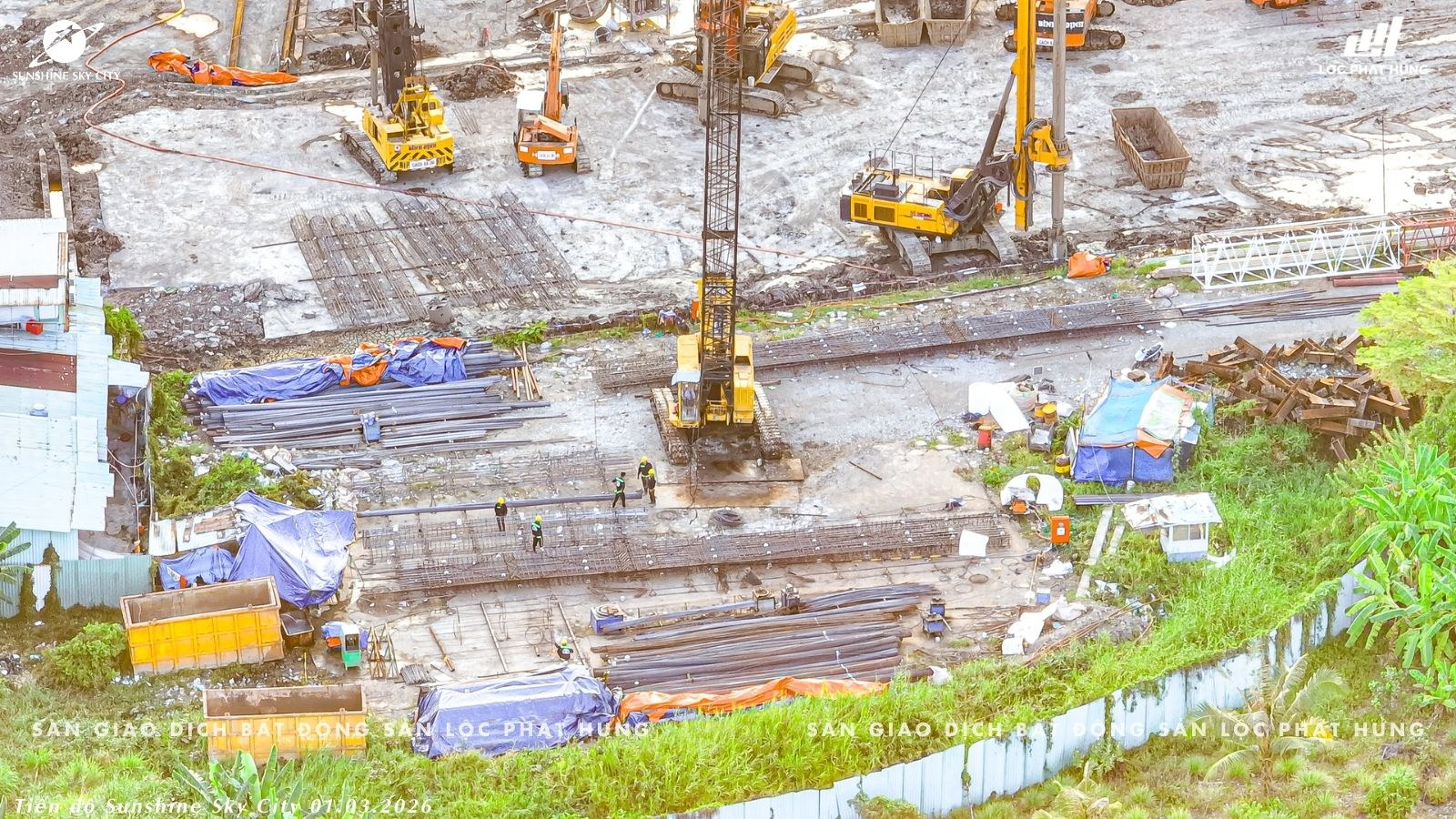 Tiến độ xây dựng căn hộ chung cư Sunshine Sky City 03/2026