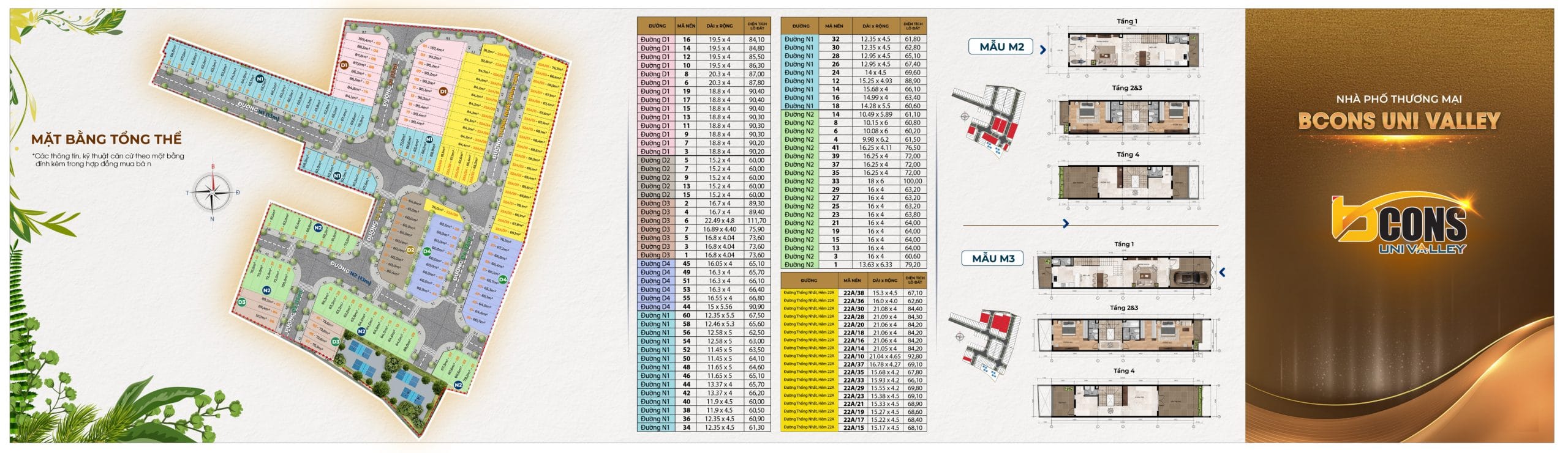 Mặt Bằng Layout Bcons Uni Valley