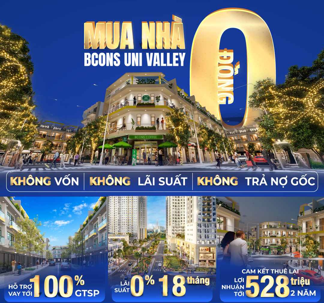 Mua Bán Ký Gửi Nhà Phố Bcons Uni Valley Đông Hòa, Dĩ An, Bình Dương