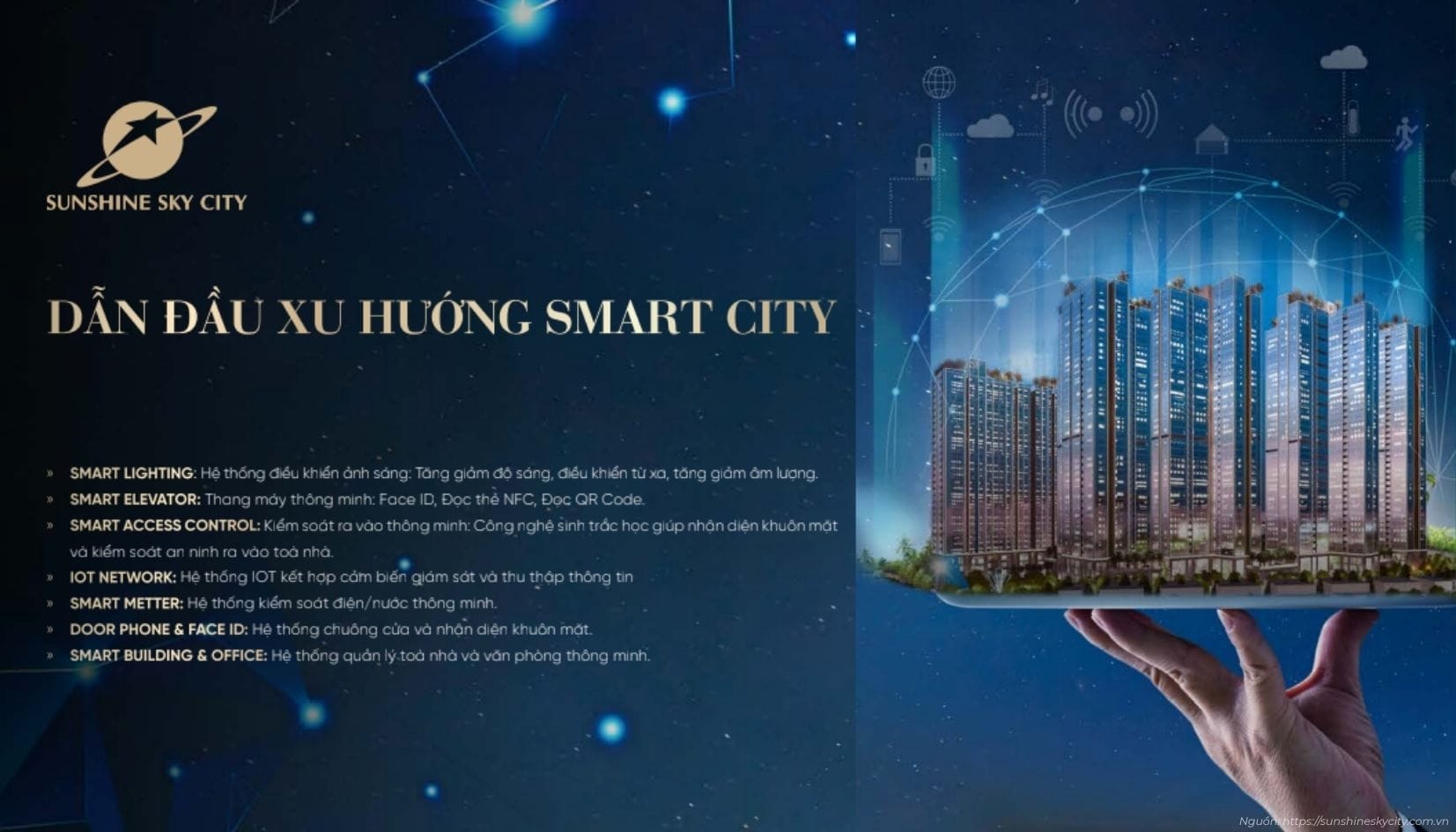 Công nghệ Smart City của dự án Sunshine Sky City Quận 7