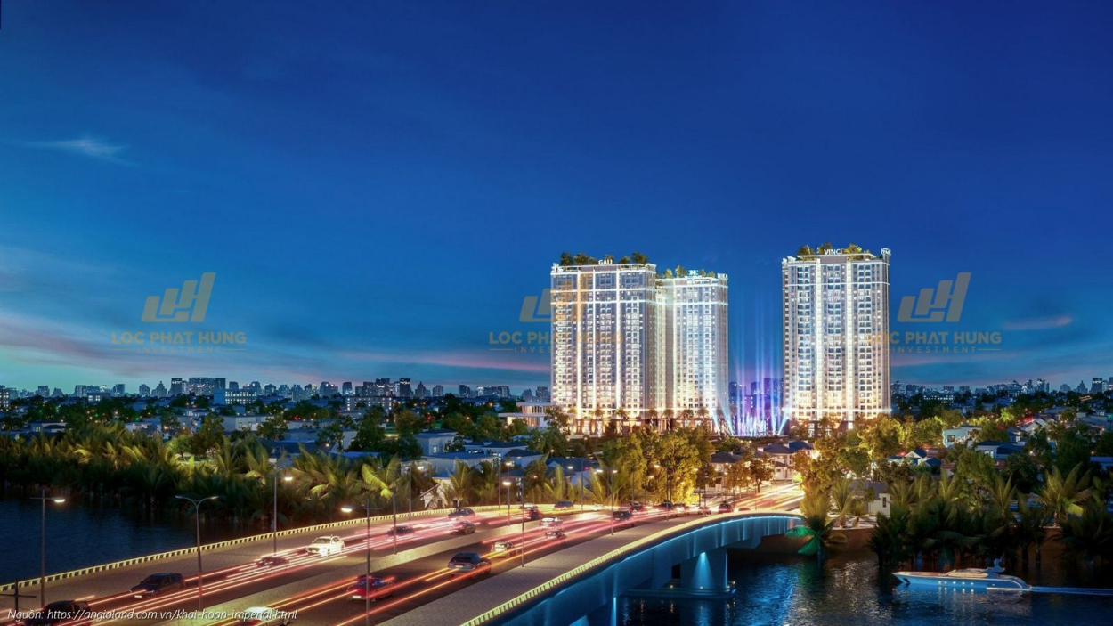 Phối cảnh tổng thể ban đêm căn hộ chung cư Bespoke Phối cảnh tổng thể ban đêm căn hộ chung cư Bespoke