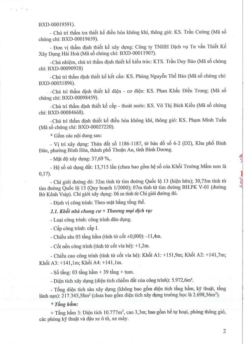 Giấy phép xây dựng La Pura trang 2