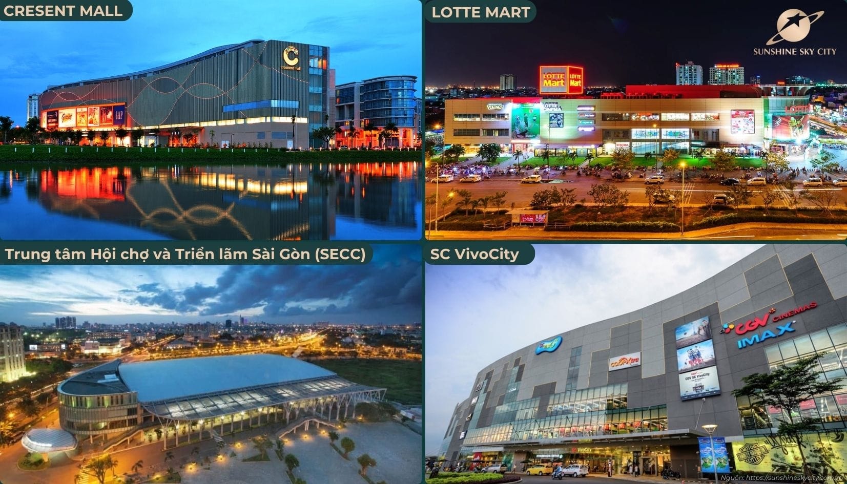 Hệ Thống Tiện ích Ngoại Khu Dự án Sunshine Sky City Quận 7
