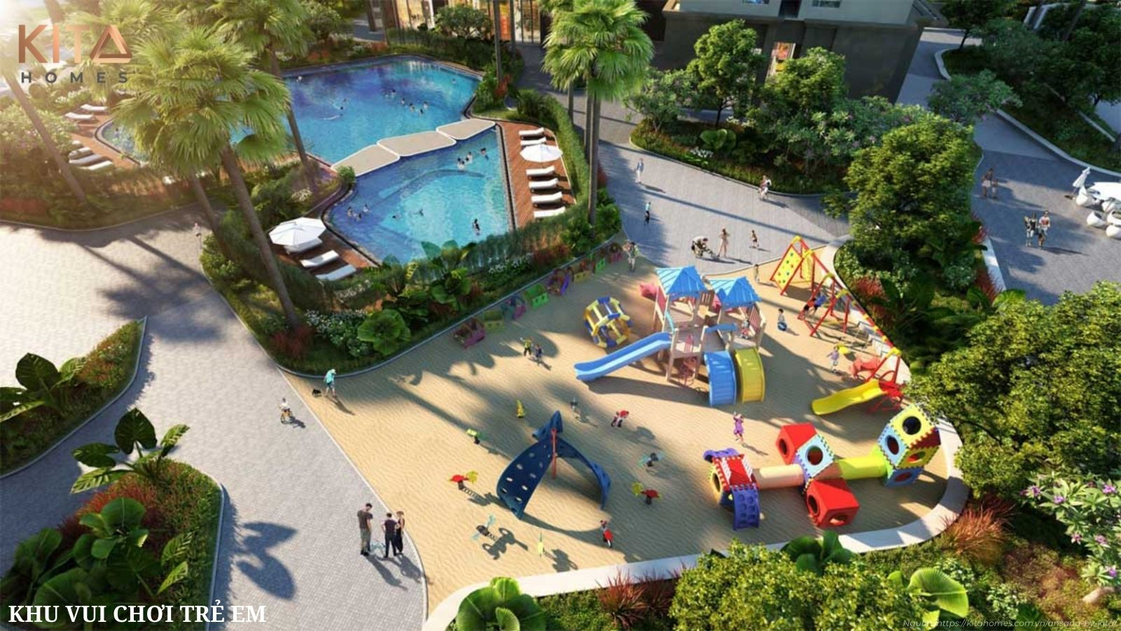 Trải nghiệm hệ thống tiện ích nghỉ dưỡng 5 sao: Hồ bơi, Gym, Spa ngay trong nội khu Ansana by Kita