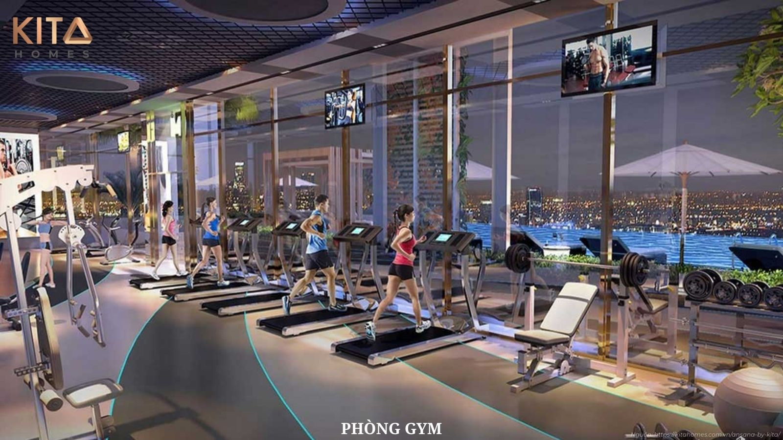 Trải nghiệm hệ thống tiện ích nghỉ dưỡng 5 sao: Hồ bơi, Gym, Spa ngay trong nội khu Ansana by Kita