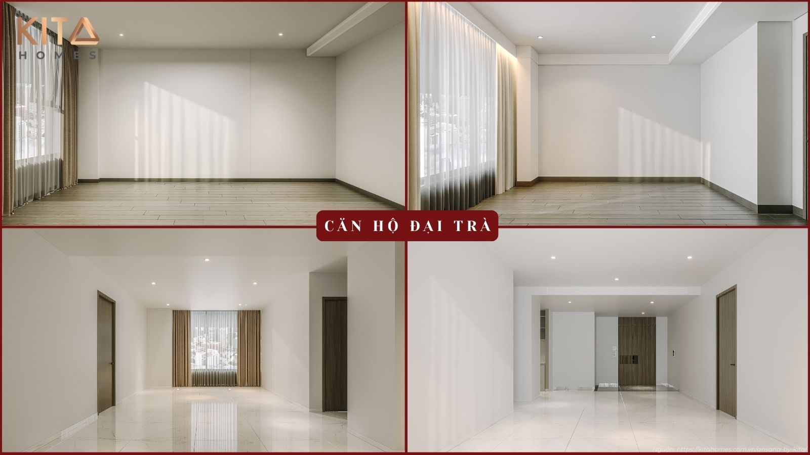 Tham quan thực tế không gian nội thất nhà mẫu căn hộ tiêu chuẩn tại dự án Ansana by Kita