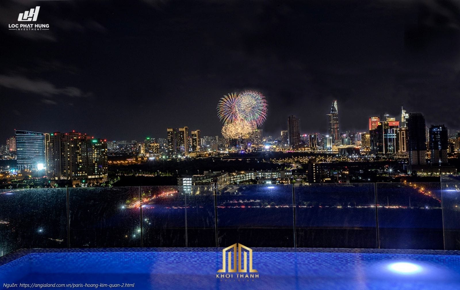 Ho Boi Buoi Toi Tien Ich Paris Hoang Kim Quan 2 2 Hồ bơi lung linh về đêm tại chung cư cao cấp Paris Hoàng Kim Quận 2
