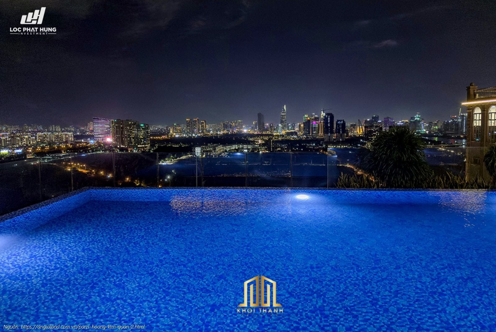 Ho Boi Buoi Toi Tien Ich Paris Hoang Kim Quan 2 6 Hồ bơi lung linh về đêm tại chung cư cao cấp Paris Hoàng Kim Quận 2