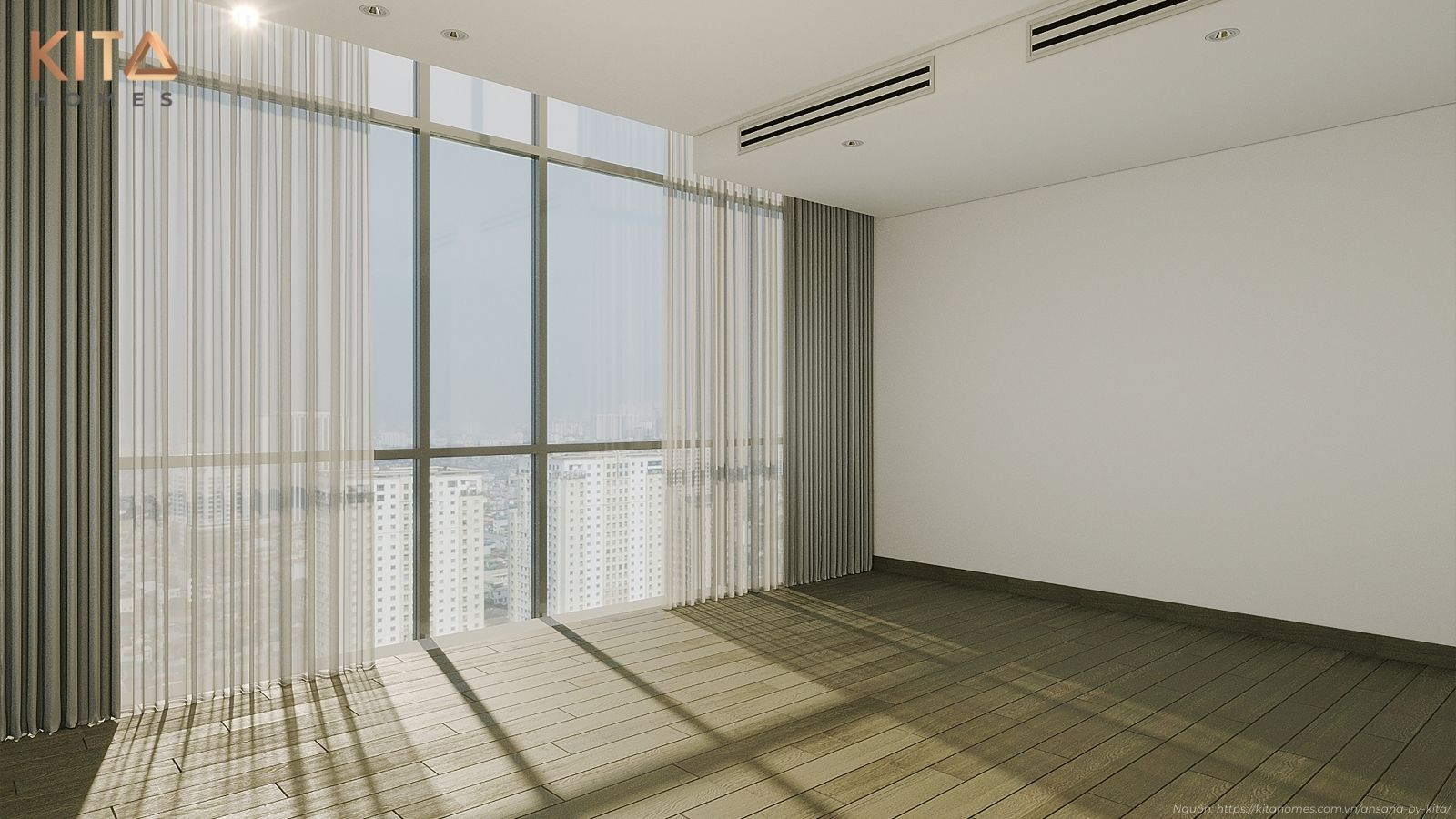 Khám phá không gian sống thượng lưu tại nhà mẫu Penthouse dự án Ansana by Kita