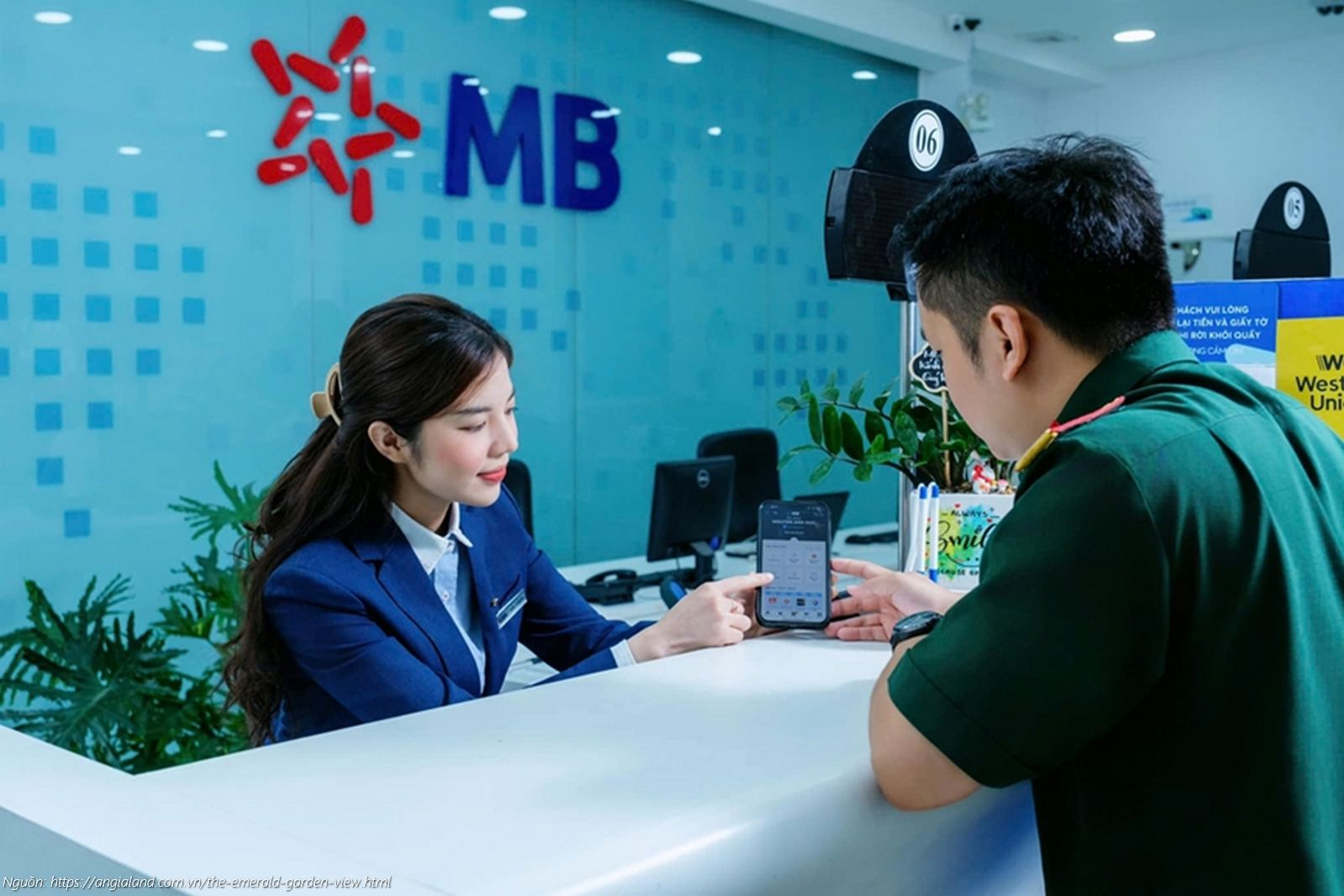 Ngân hàng MB Bank - Đơn vị bảo lãnh tiến độ và hỗ trợ vay vốn dự án căn hộ The Emerald Garden View Thuận An