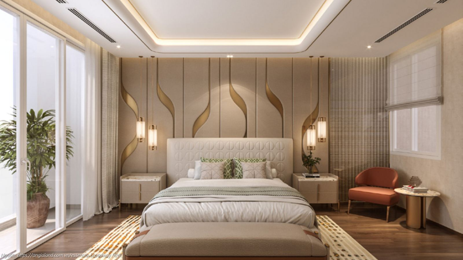 Phối cảnh thiết kế kiến trúc nhà mẫu Shophouse và Nhà phố liền kề dự án Essensia Broadway phong cách Art-Deco