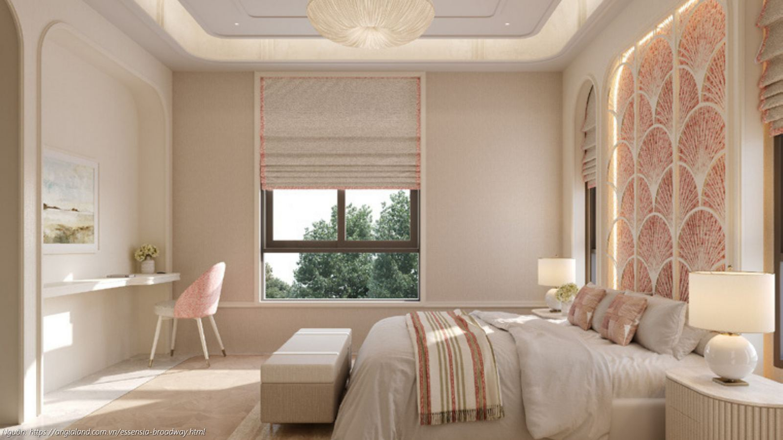 Phối cảnh thiết kế kiến trúc nhà mẫu Shophouse và Nhà phố liền kề dự án Essensia Broadway phong cách Art-Deco