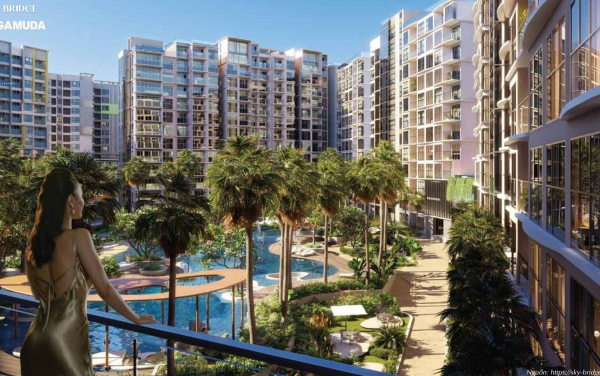 Phối cảnh tổng thể dự án Skybridge Bình Dương