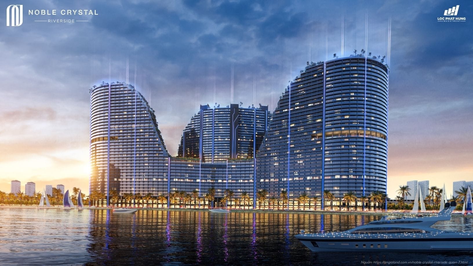 Phối cảnh tổng thể dự án Noble Crystal Riverside quận 7