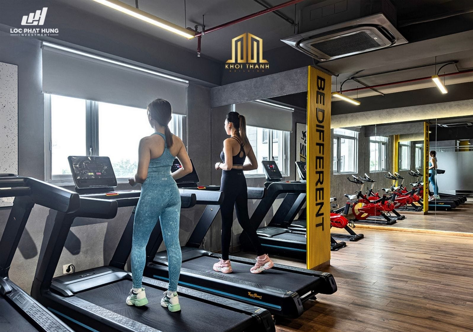 Phòng Gym trang thiết bị hiện đại tại dự án Paris Hoàng Kim Quận 2