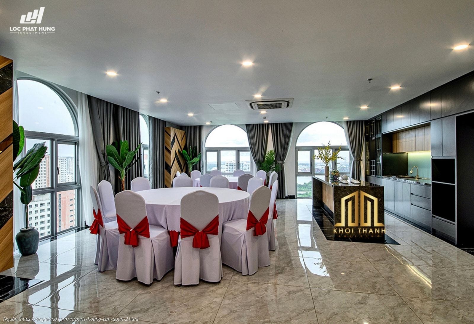 Phong Tiec Sang Trong Du An Paris Hoang Kim Quan 2 6 Tiện ích phòng tiệc sang trọng tại dự án Paris Hoàng Kim Quận 2