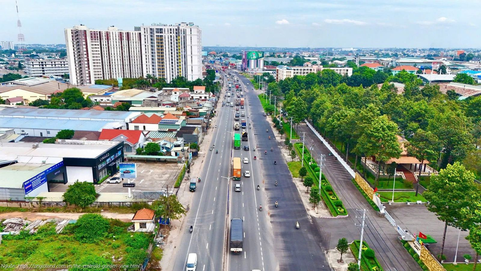 Quốc lộ 13 (Đại lộ Bình Dương) đang nâng cấp mở rộng: Cú hích hạ tầng gia tăng giá trị The Emerald Garden View