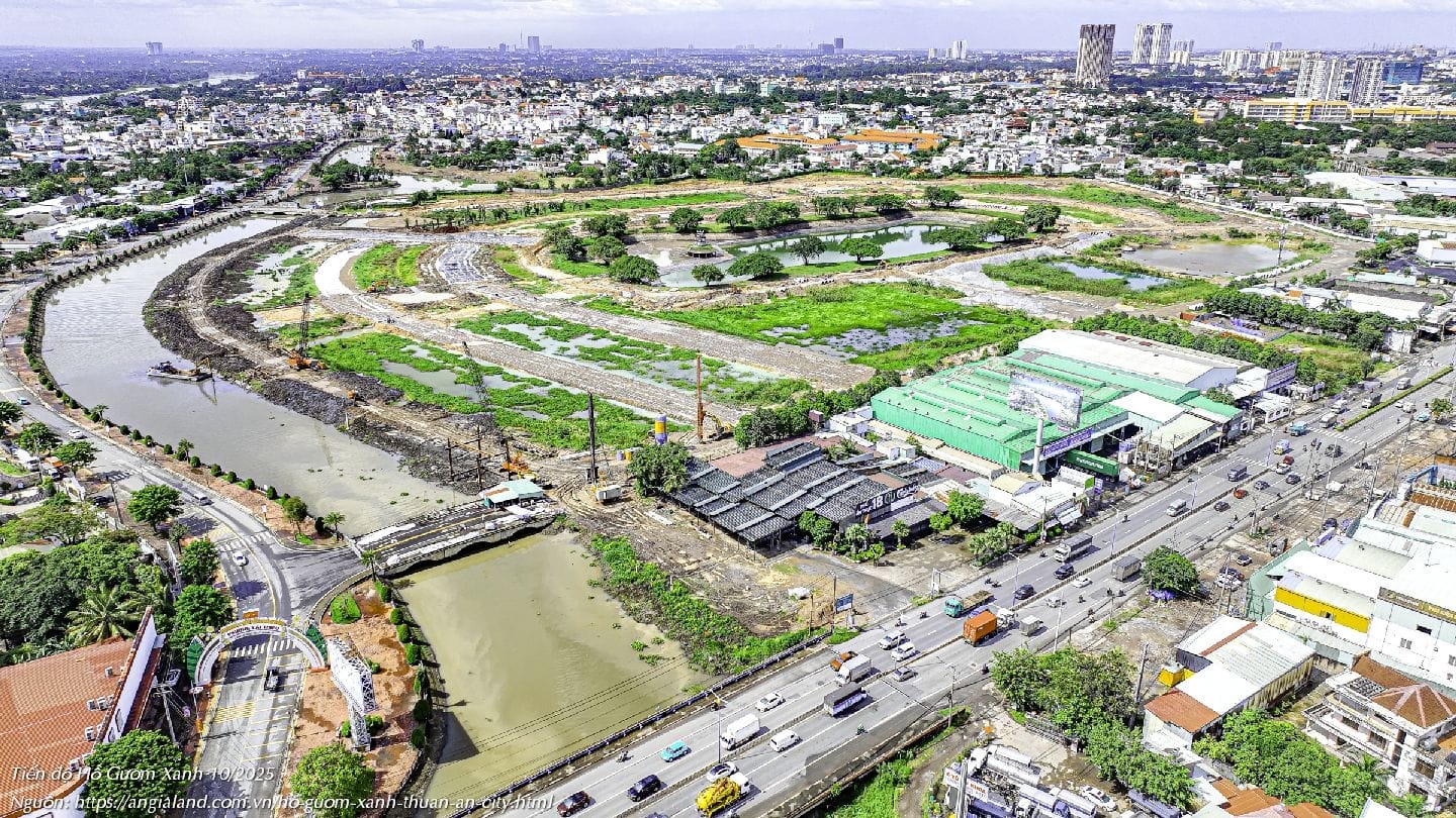 Tiến độ Dự án Hồ Gươm Xanh Thuận An Tháng 10/2025