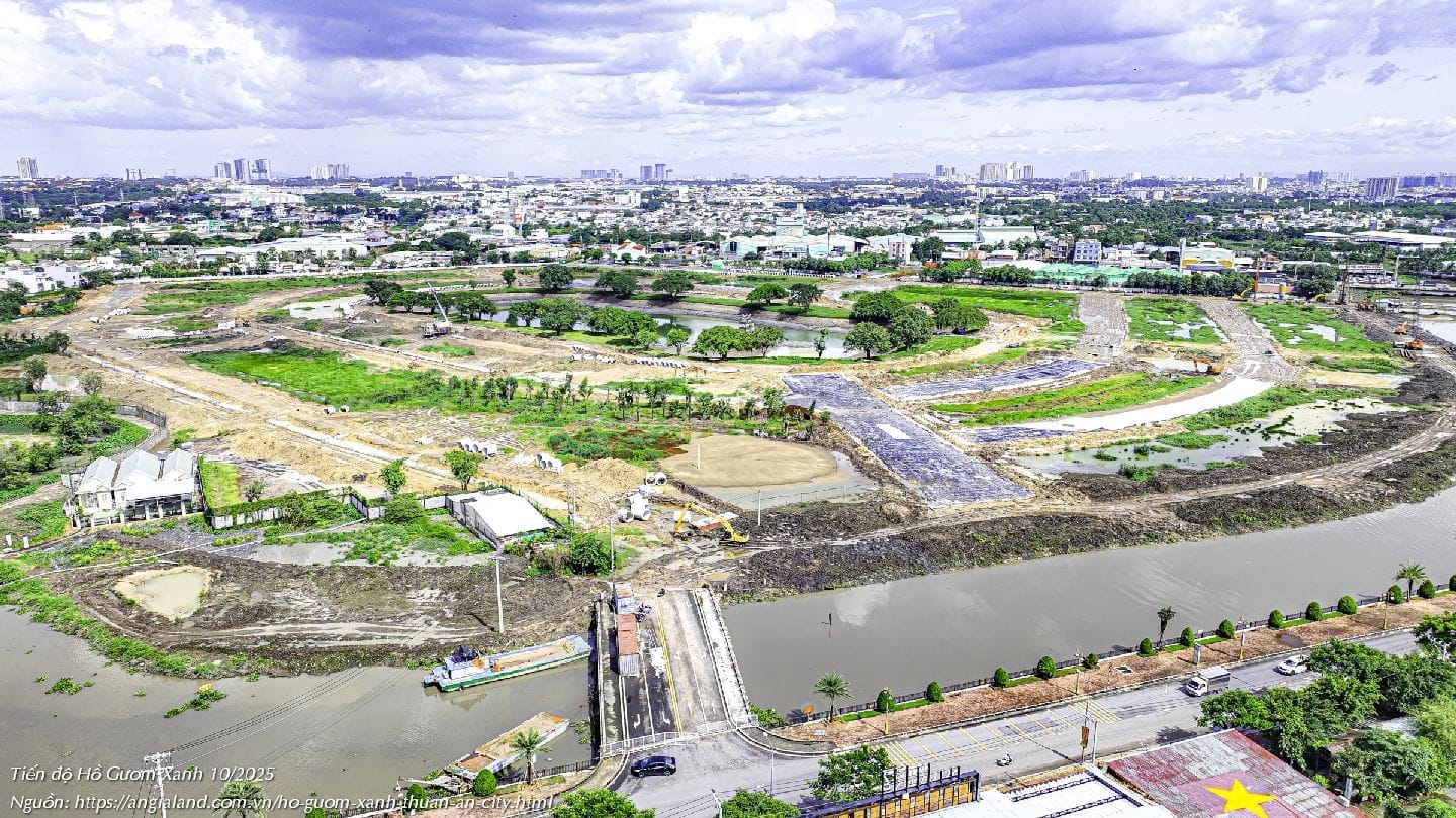 Tiến độ Dự án Hồ Gươm Xanh Thuận An Tháng 10/2025