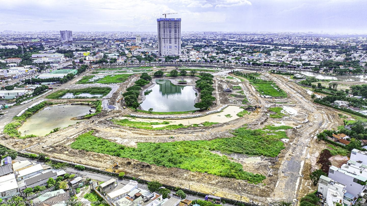 Tiến độ Dự án Hồ Gươm Xanh Thuận An Tháng 10/2025