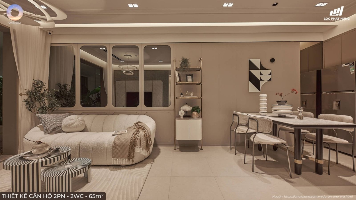 Nhà Mẫu Căn Hộ 2pn 2wc Diện Tích 65m² Dự án One Era