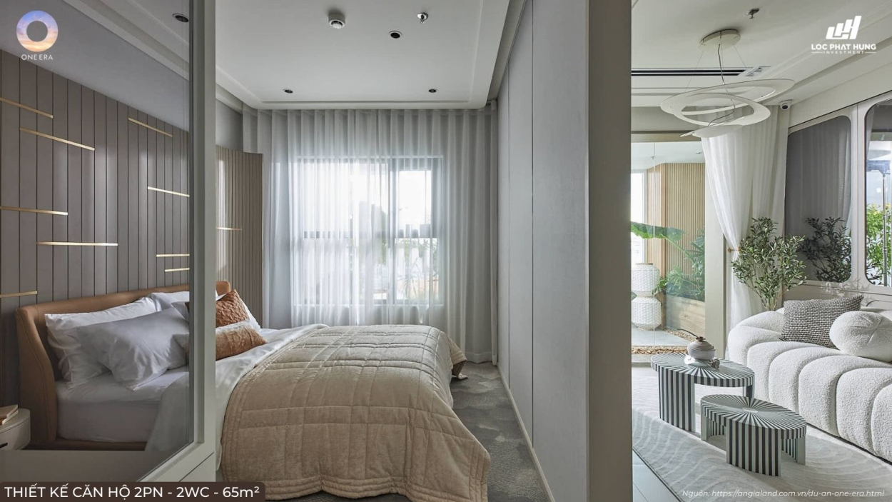 Nhà Mẫu Căn Hộ 2pn 2wc Diện Tích 65m² Dự án One Era