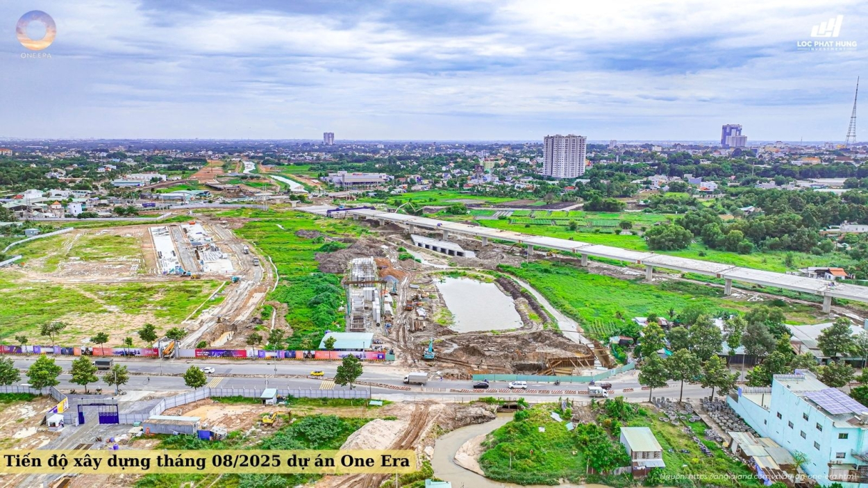 Hình ảnh Thực Tế Tiến độ Thi Công Dự án One Era Tháng 08/2025