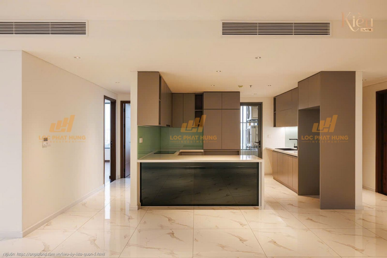 Ảnh thực tế căn hộ 23-07 diện tích 155m2 (3 phòng ngủ) tại dự án Kiều By Kita Quận 5.