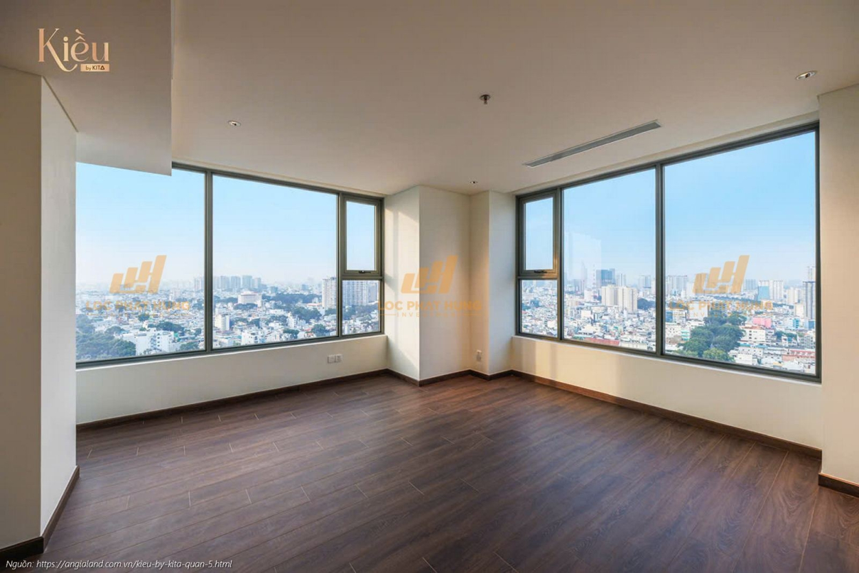 Ảnh thực tế căn hộ 23-07 diện tích 155m2 (3 phòng ngủ) tại dự án Kiều By Kita Quận 5.