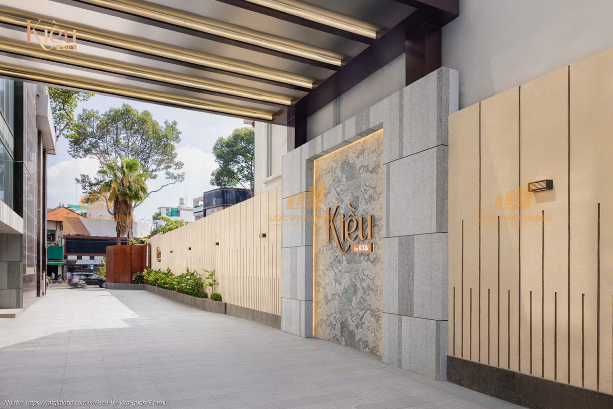 Ảnh thực tế sảnh trệt sang trọng tại dự án căn hộ hạng sang Kiều By Kita