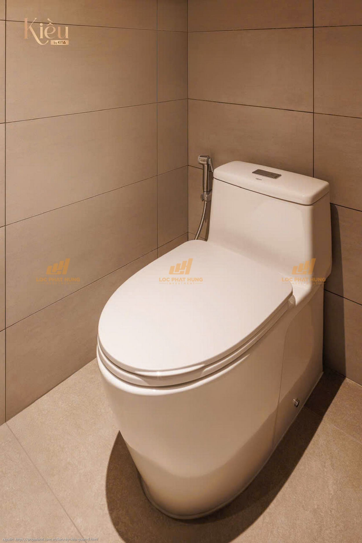 Bồn cầu cao cấp được bàn giao căn hộ Kiều By Kita