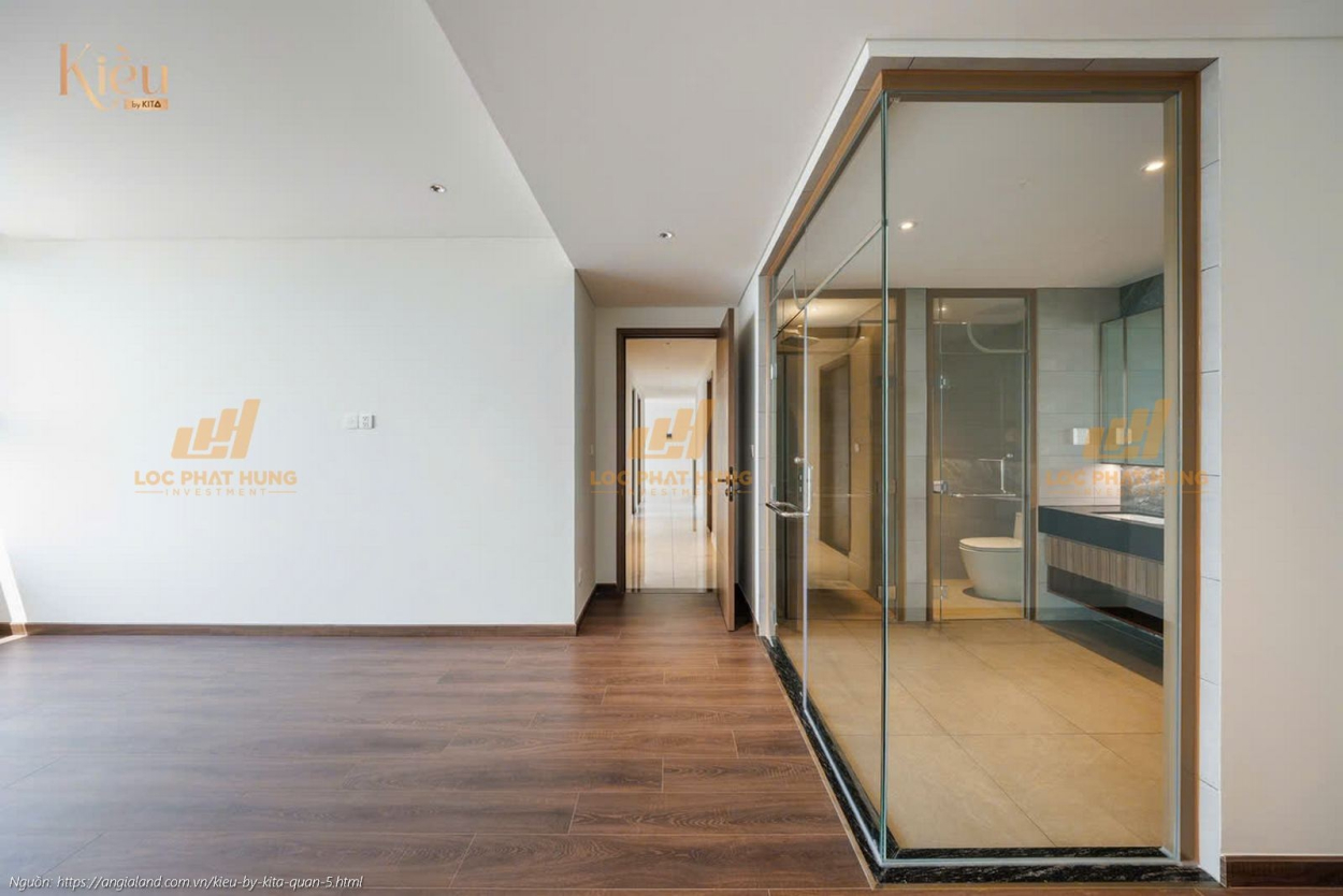 Ảnh thực tế căn hộ 23-01 diện tích 128m2 tại dự án Kiều By Kita Quận 5