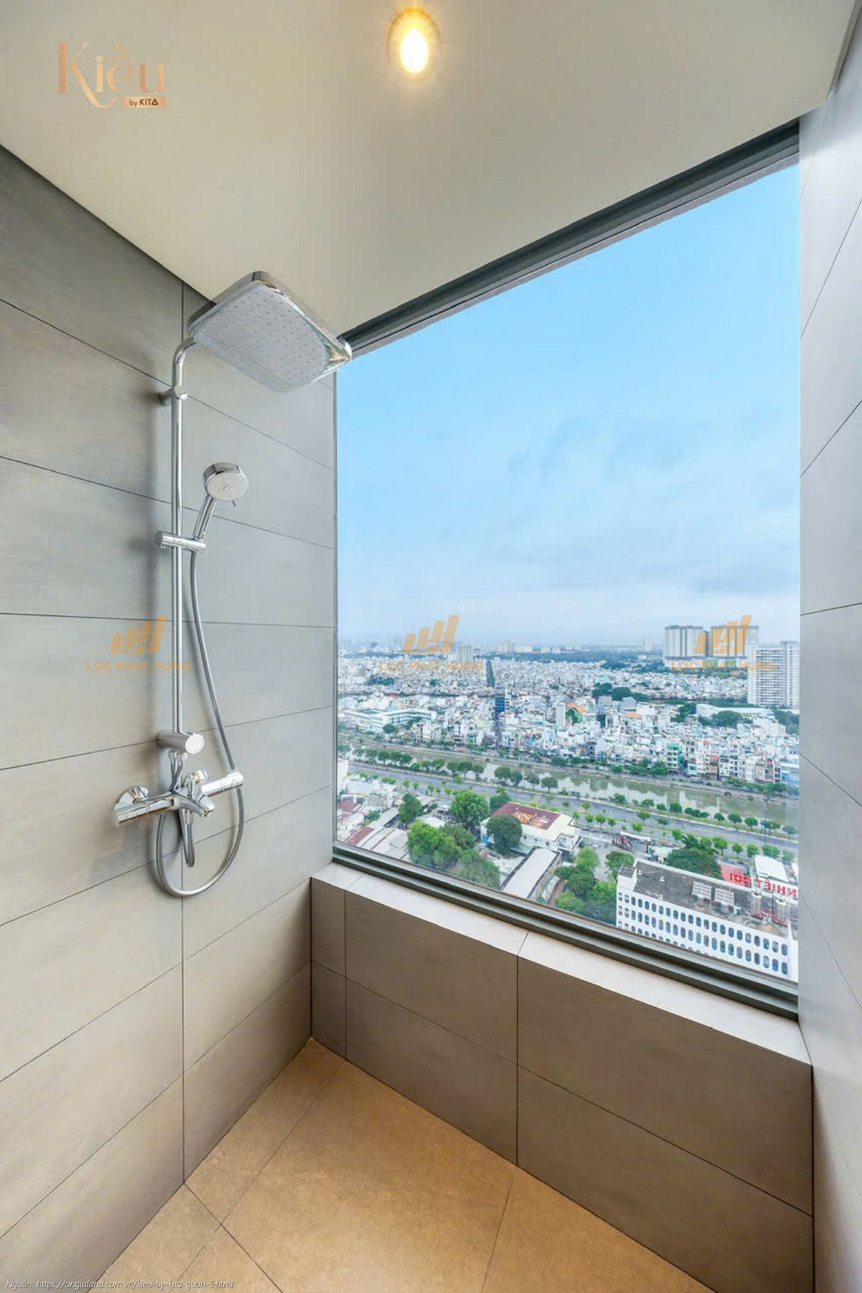 Ảnh thực tế căn hộ 23-03 diện tích 132m2 tại dự án Kiều By Kita Quận 5, sẵn sàng bàn giao.