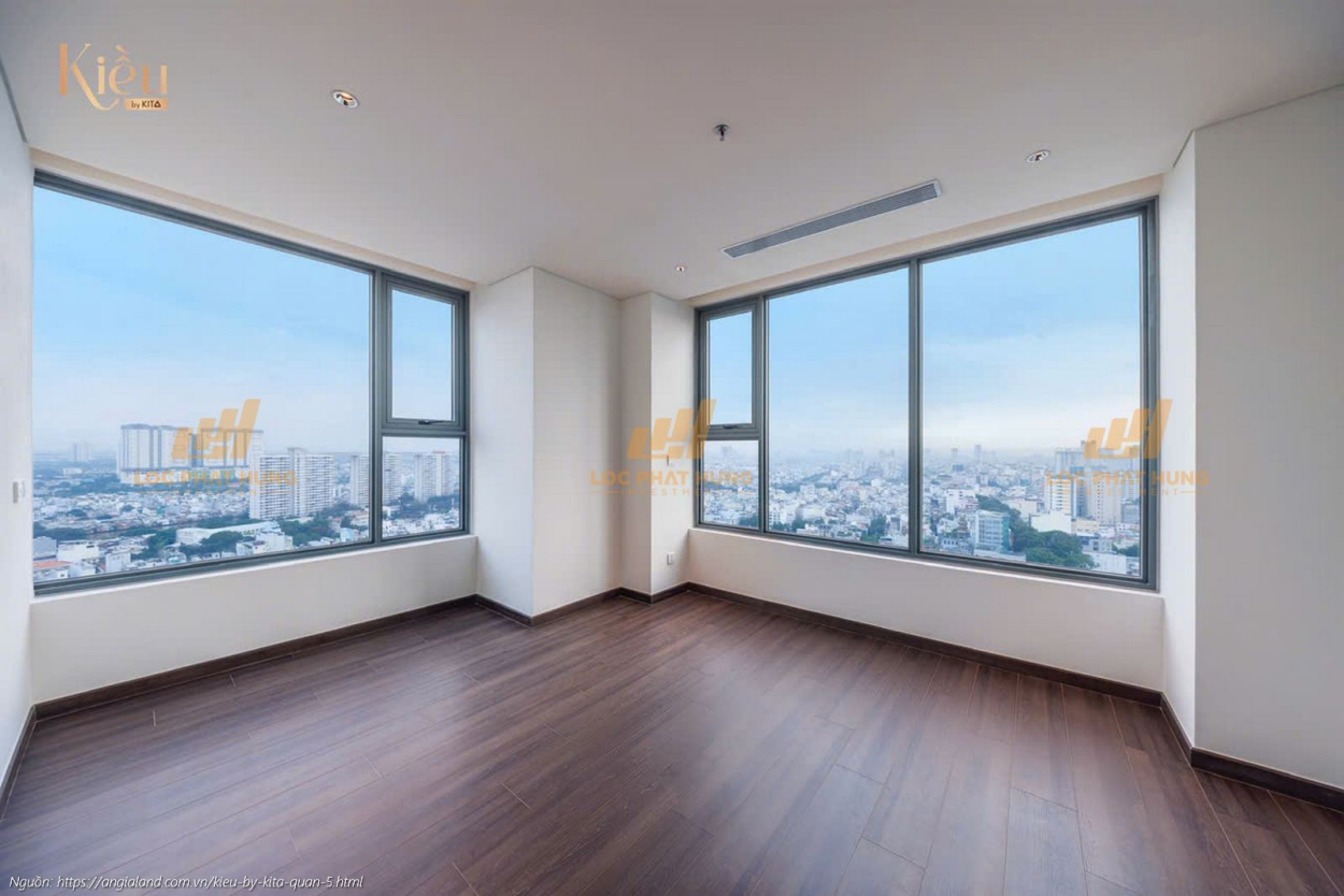 Ảnh thực tế căn hộ 23-03 diện tích 132m2 tại dự án Kiều By Kita Quận 5, sẵn sàng bàn giao.