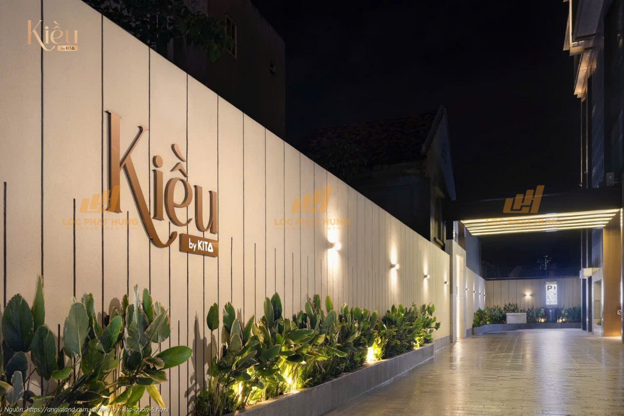 Ảnh thực tế sảnh trệt sang trọng tại dự án căn hộ hạng sang Kiều By Kita