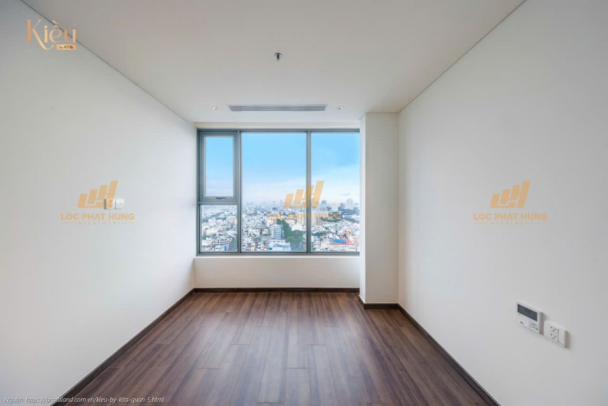Ảnh thực tế căn hộ 23-04 diện tích 90m2 (2 phòng ngủ) tại dự án Kiều By Kita Quận 5.