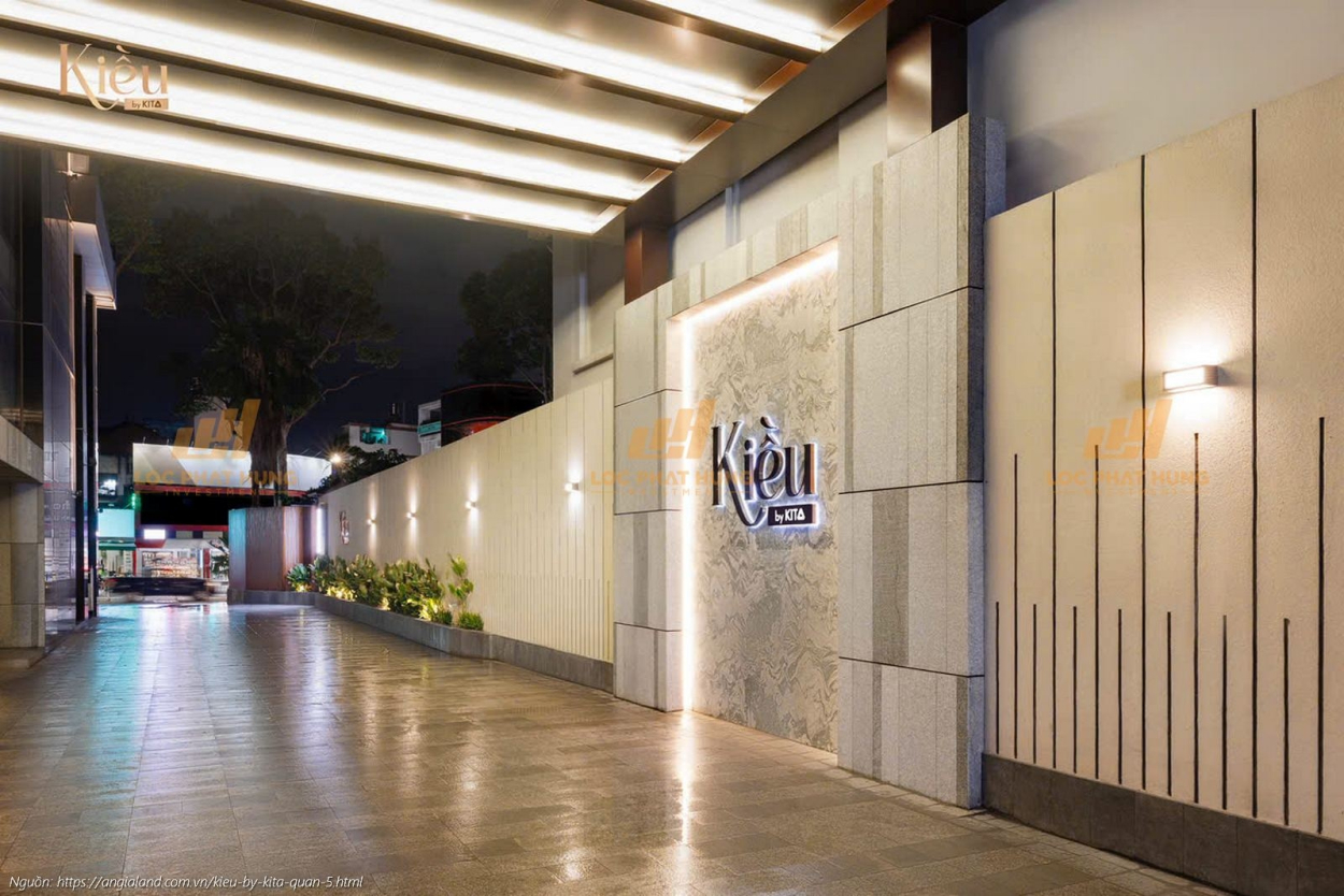Ảnh thực tế sảnh trệt sang trọng tại dự án căn hộ hạng sang Kiều By Kita