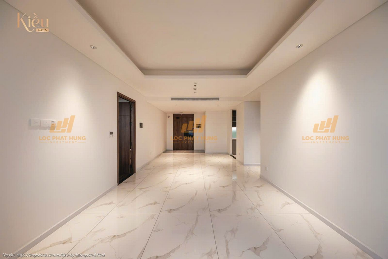 Ảnh thực tế căn hộ 23-05 diện tích 90m2 (2 phòng ngủ) tại dự án Kiều By Kita, trung tâm Quận 5.