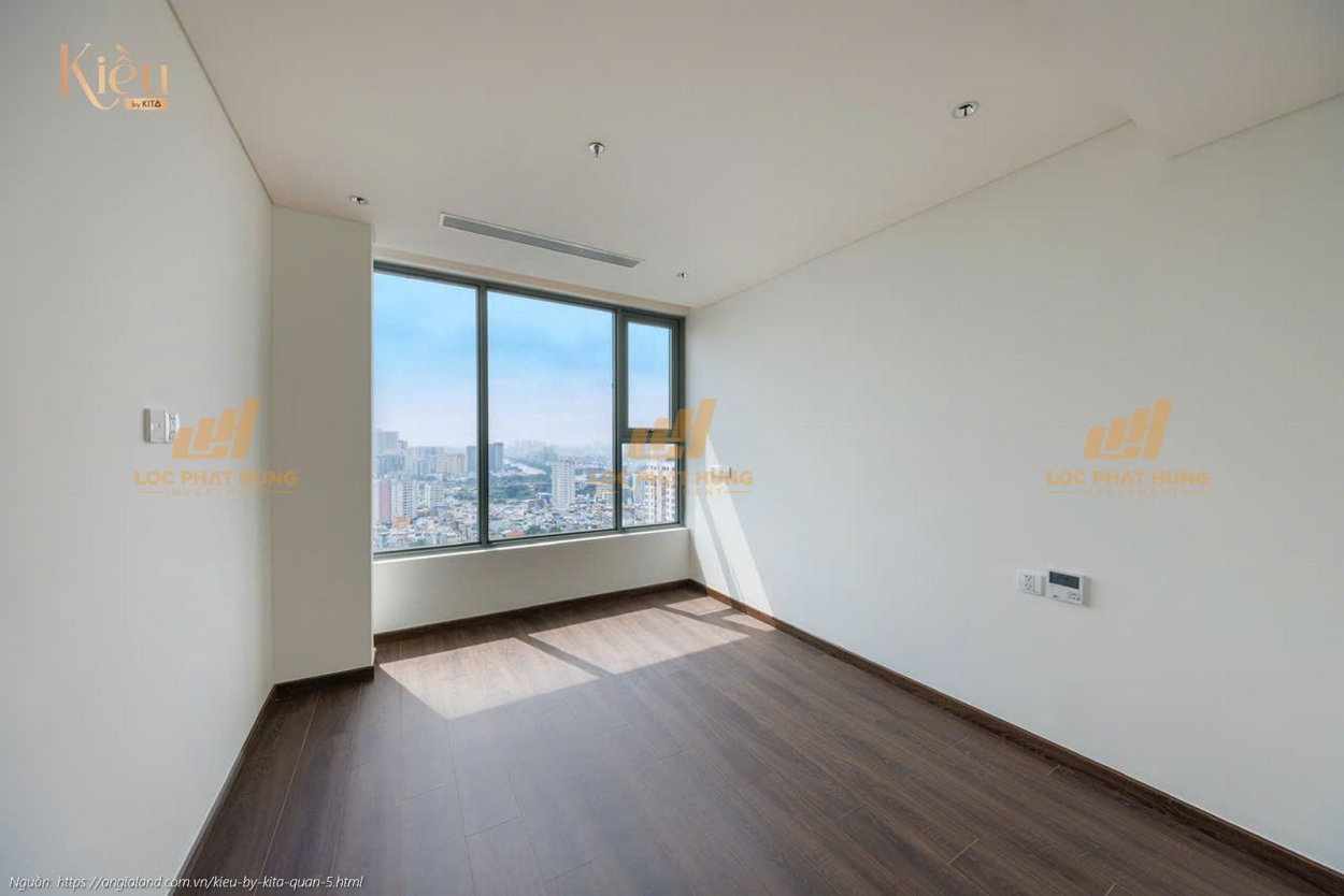 Ảnh thực tế căn hộ 23-05 diện tích 90m2 (2 phòng ngủ) tại dự án Kiều By Kita, trung tâm Quận 5.