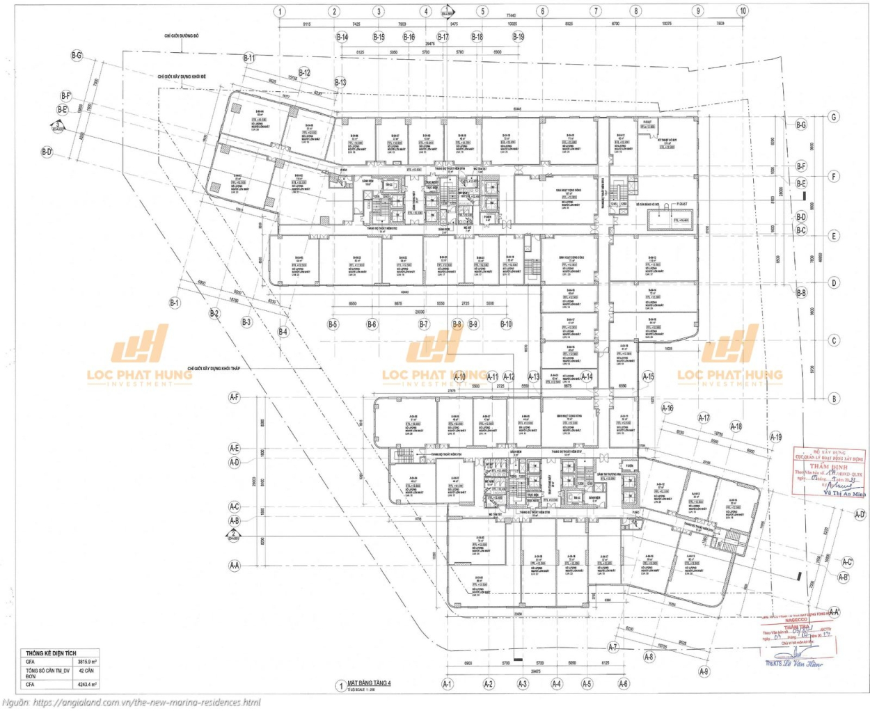 Vlasta Premier Mặt bằng tầng 4 khu thương mại và không gian sinh hoạt cộng đồng tại Vlasta Premier