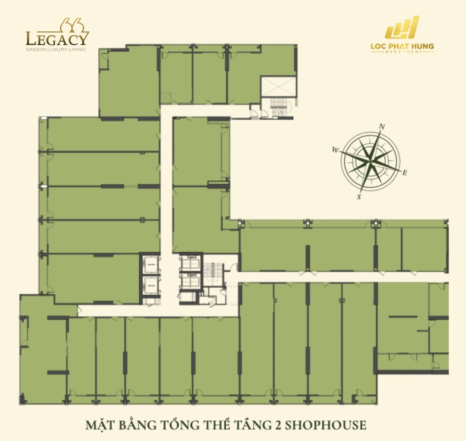 Mặt bằng tầng điển hình dự án Legacy 66 