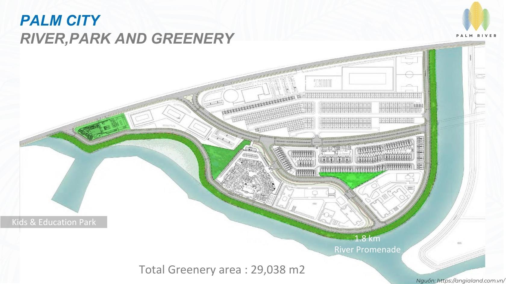 Mặt bằng tổng thể dự án căn hộ Palm River Quận 2
