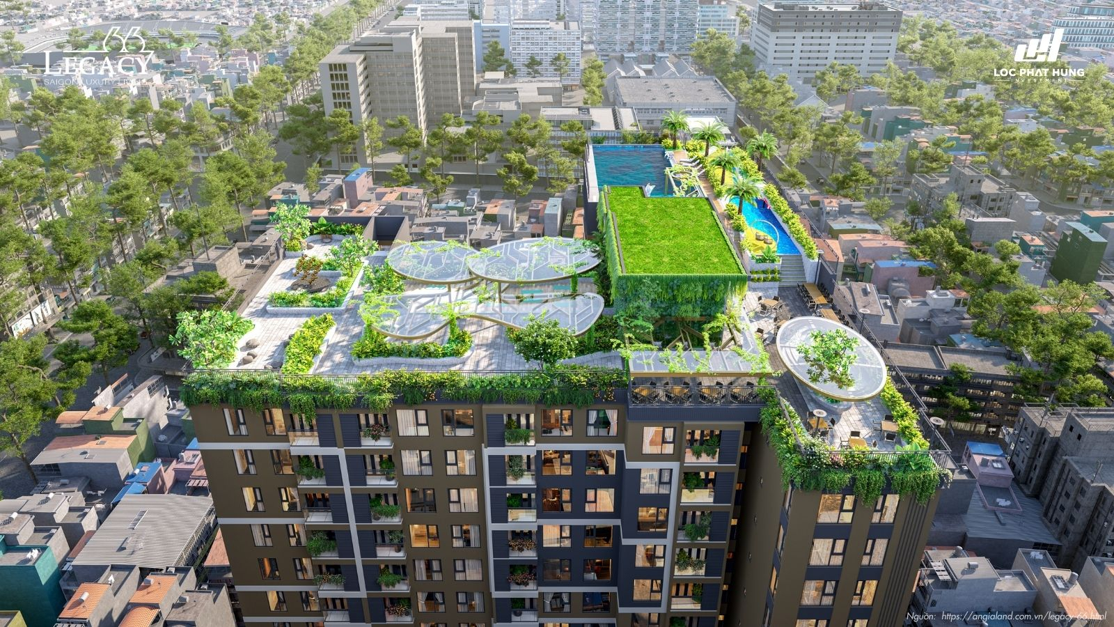 Phối cảnh tổng thể dự án căn hộ chung cư LEGACY 66 - Quận 5