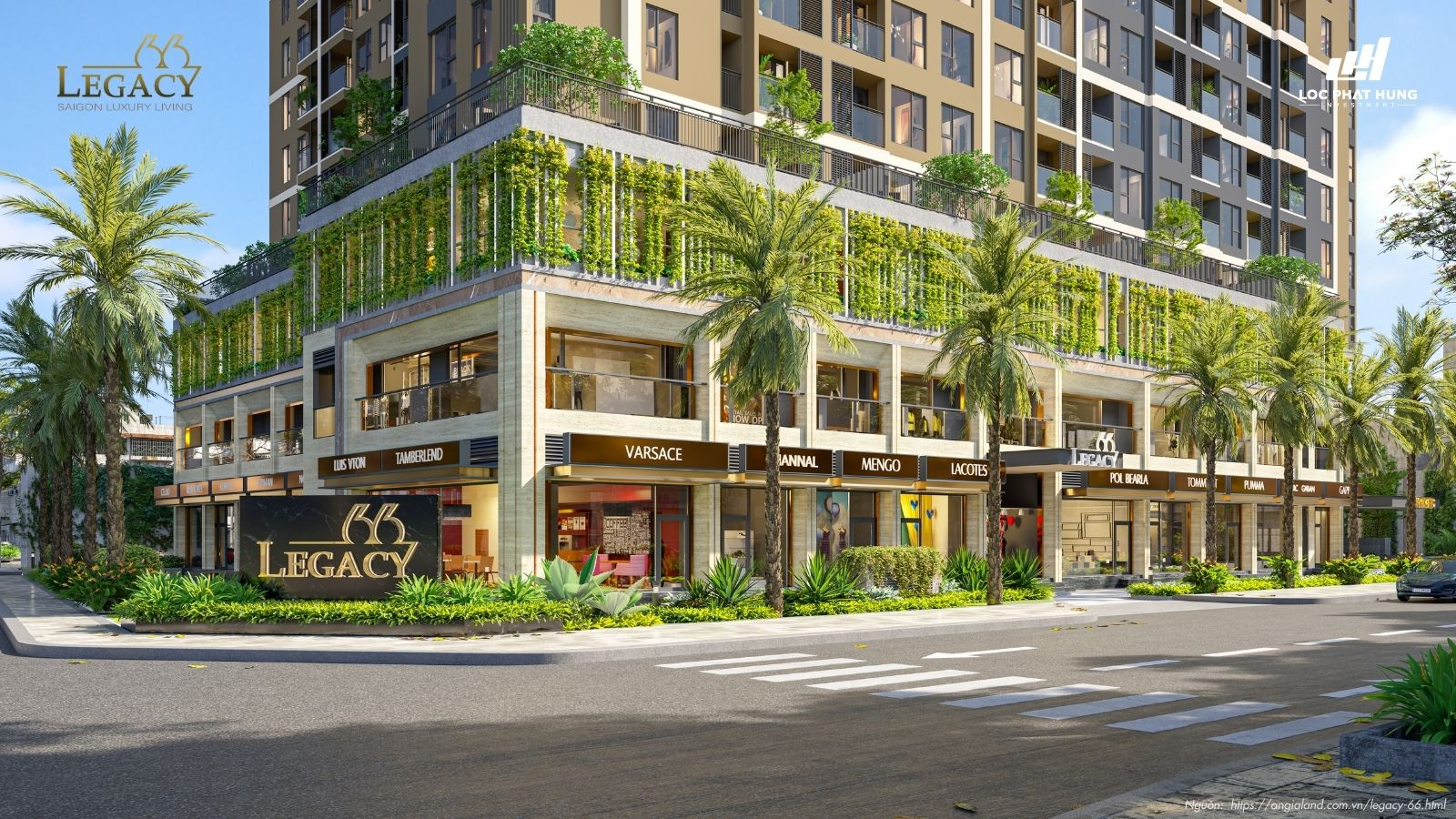 Phối cảnh tổng thể dự án căn hộ chung cư LEGACY 66 - Quận 5
