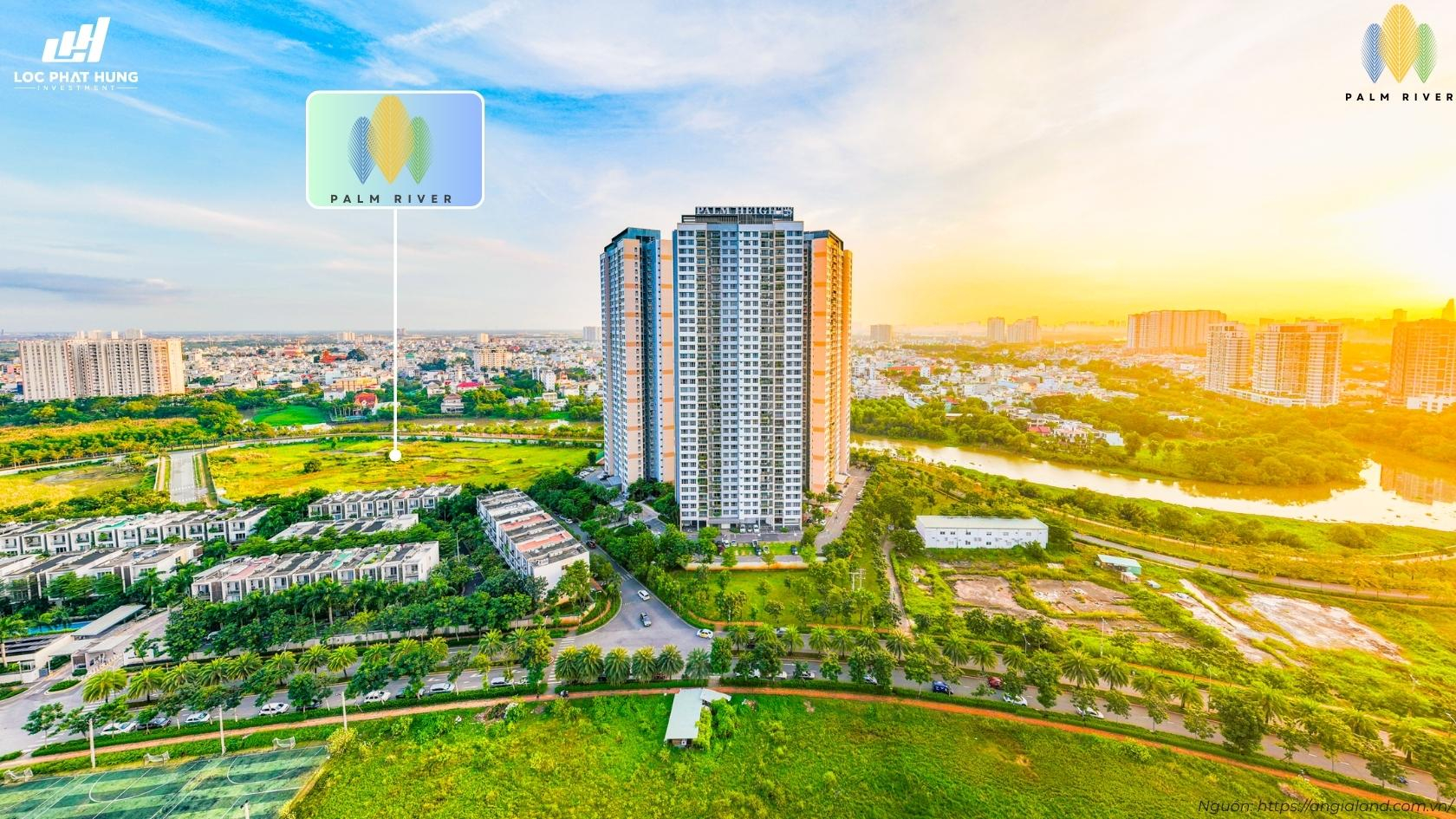 tổng thể dự án căn hộ Palm River Quận 2,