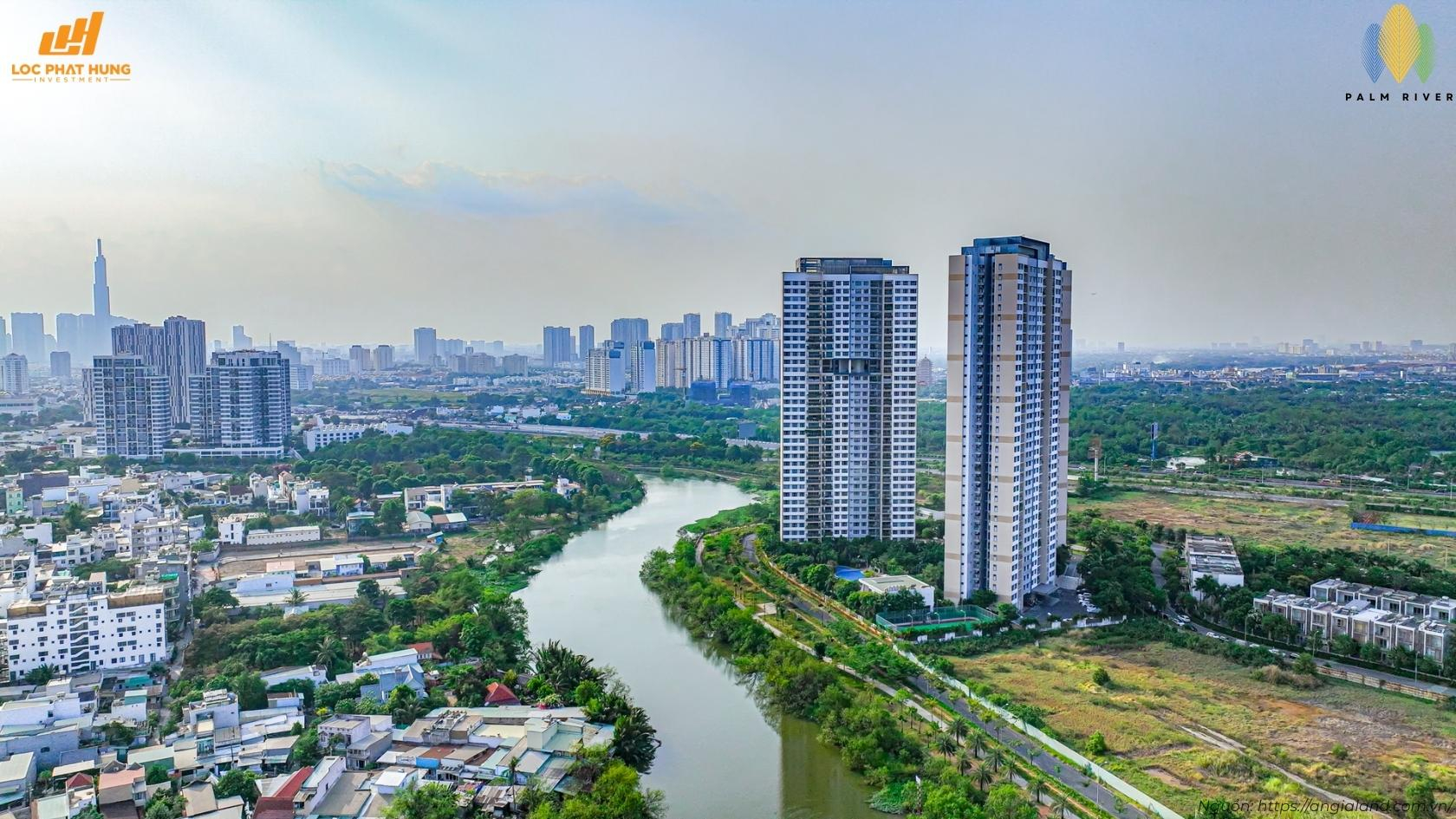 tổng thể dự án căn hộ Palm River Quận 2,