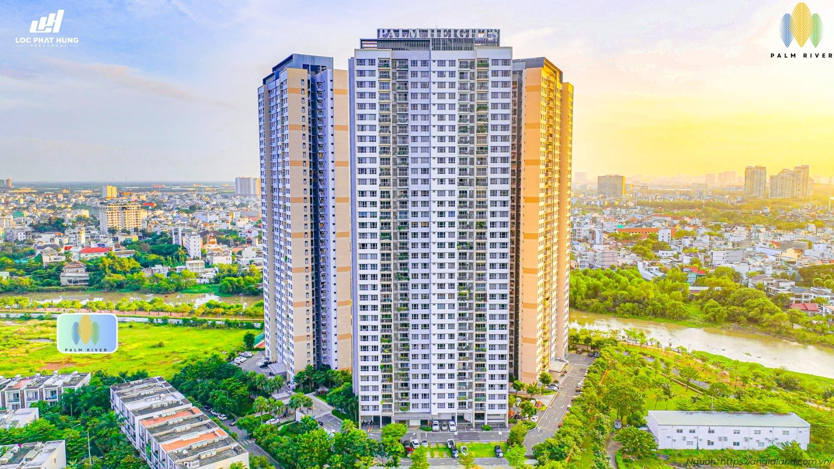 tổng thể dự án căn hộ Palm River Quận 2,