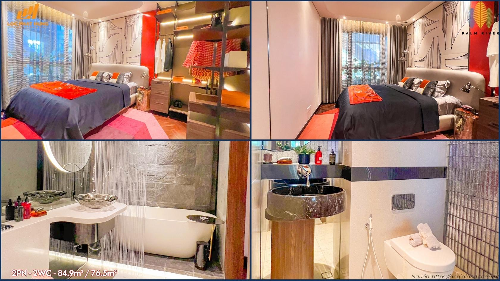 Căn Hộ Mẫu 2PN - 2WC Palm River (1)